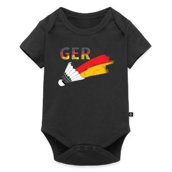 Allemagne Badminton - Body à manches courtes Premium Bébé - noir - Devant