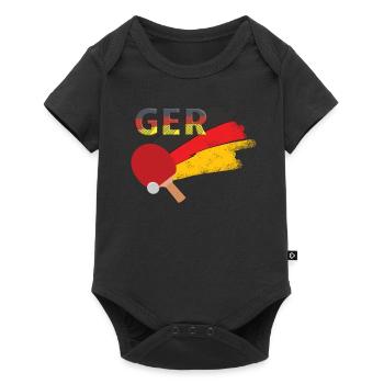 Allemagne Tennis de table - Body à manches courtes Premium Bébé - noir - Devant