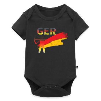 Allemagne Bow - Body à manches courtes Premium Bébé - noir - Devant