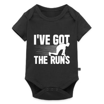 Coureurs de marathon J’ai les courses - Body à manches courtes Premium Bébé - noir - Devant