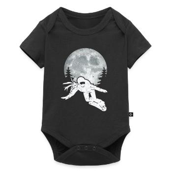 Snowboard Moon Funny Snowboarders Freestyle Snow - Baby Premium short-sleeve bodysuit - black - Front