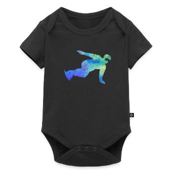 Snowboard Freestyle Snowboarding Wintersport Snow - Baby Premium short-sleeve bodysuit - black - Front