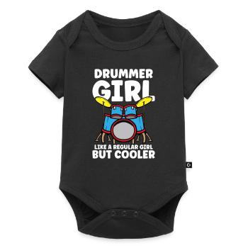 Drummer Drums Music Drum Set Drumming - Baby Premium short-sleeve bodysuit - black - Front