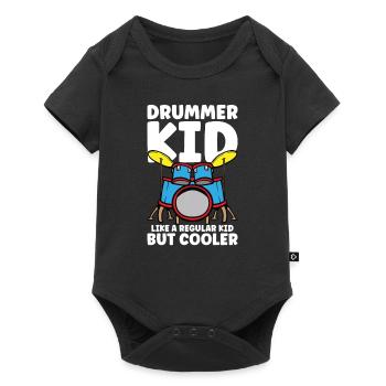 Batteur Batterie Musique Batterie Batterie - Body à manches courtes Premium Bébé - noir - Devant