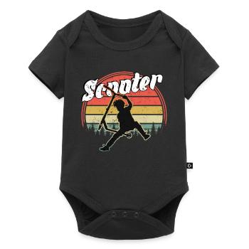 Freestyle Roller - Baby Premium Kurzarmbody - Schwarz - Vorne
