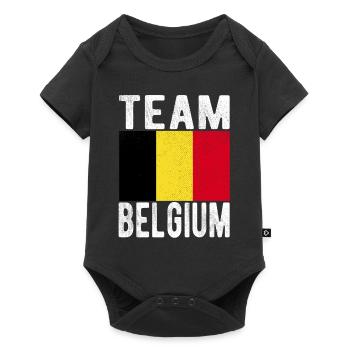Belgium Flag - Baby Premium short-sleeve bodysuit - black - Front
