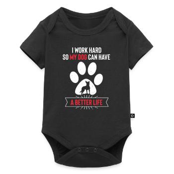 Australian Cattle Dog - Baby Premium Kurzarmbody - Schwarz - Vorne