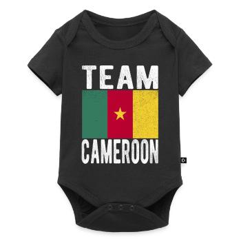 Cameroon flag - Baby Premium short-sleeve bodysuit - black - Front