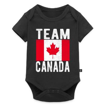 Drapeau du Canada - Body à manches courtes Premium Bébé - noir - Devant