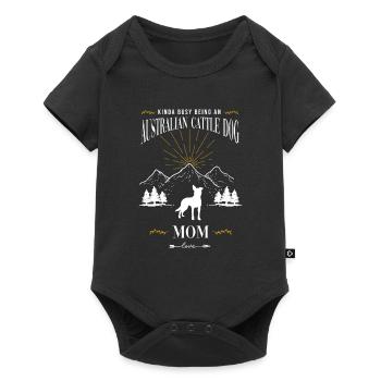 Maman bouvier australienne - Body à manches courtes Premium Bébé - noir - Devant