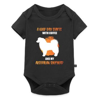 Australian Shepherd Gift - Baby Premium short-sleeve bodysuit - black - Front
