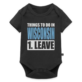 Wisconsin Meme - Baby Premium short-sleeve bodysuit - black - Front