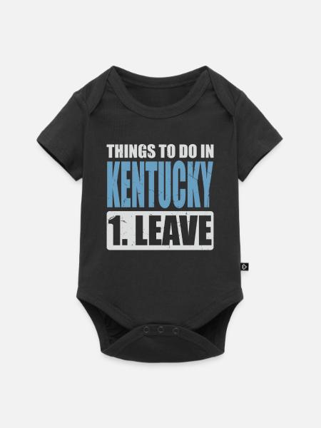 Kentucky Meme - Baby Premium Kurzarmbody - Schwarz
