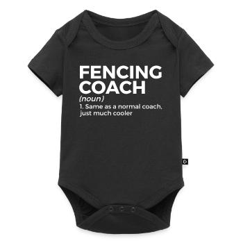 Fencing épée fencing duel gift idea - Baby Premium short-sleeve bodysuit - black - Front