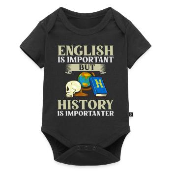 Professeur d’histoire Professeur de leçon Historien - Body à manches courtes Premium Bébé - noir - Devant