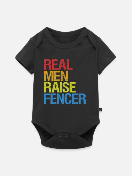Fechten Degen Fechtduell Geschenkidee - Baby Premium Kurzarmbody - Schwarz