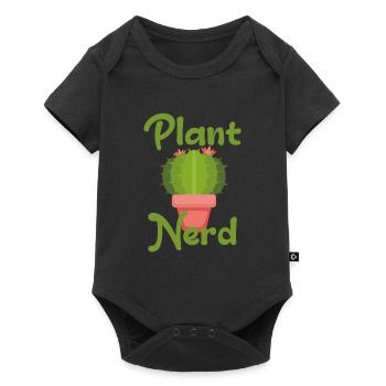 Nerd des plantes - Body à manches courtes Premium Bébé - noir - Devant