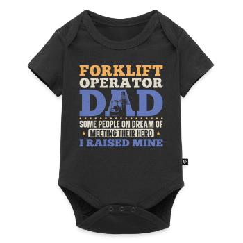 Certified Forklift Truck Operator - Baby Premium short-sleeve bodysuit - black - Front