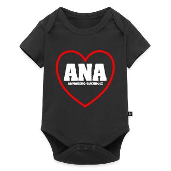Annaberg Erzgebirge Sachsen - Baby Premium Kurzarmbody - Schwarz - Vorne