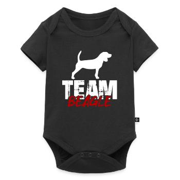 Team Beagle - Baby Premium short-sleeve bodysuit - black - Front
