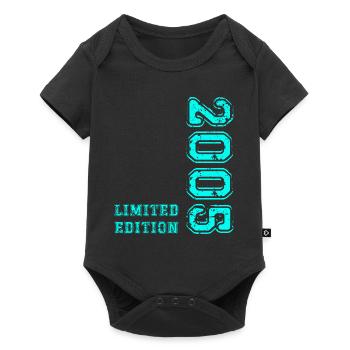 18e anniversaire né en 2005 18 ans - Body à manches courtes Premium Bébé - noir - Devant