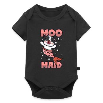Vache + Sirène = Moomaid - Body à manches courtes Premium Bébé - noir - Devant