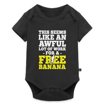 Läufer Joggen - Baby Premium Kurzarmbody - Schwarz - Vorne