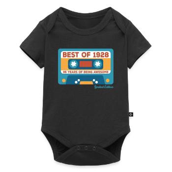 1928 Vintage Vintage Retro Cadeau D’anniversaire - Body à manches courtes Premium Bébé - noir - Devant