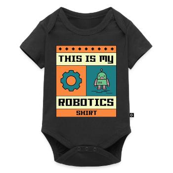 Robotik-Ingenieur Mechanik Elektrostudent - Baby Premium Kurzarmbody - Schwarz - Vorne
