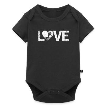 Dear snowboard lovers snowboarding fan winter - Baby Premium short-sleeve bodysuit - black - Front