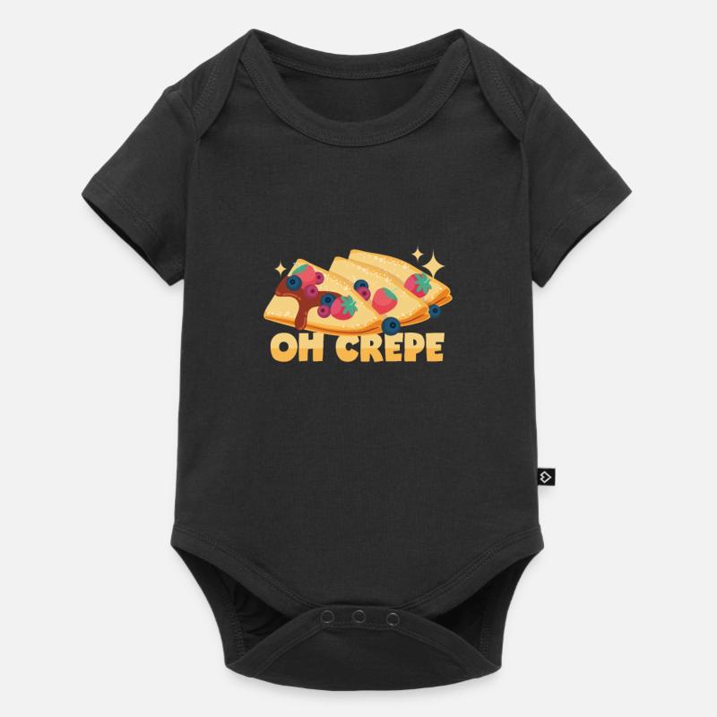 Oh crêpe ! - Body à manches courtes Premium Bébé - noir