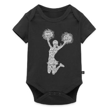 Cheerleading Cheerleader Cheer Girls - Baby Premium short-sleeve bodysuit - black - Front