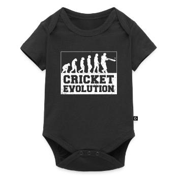 Kricketspieler Cricket-game Evolution - Baby Premium Kurzarmbody - Schwarz - Vorne