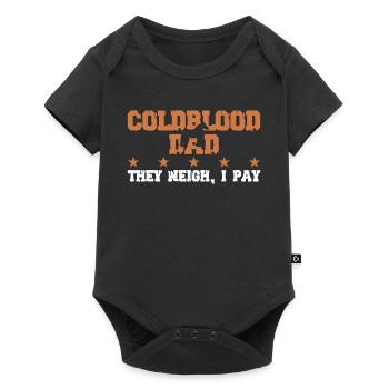 Horse's father - Coldblut - Baby Premium short-sleeve bodysuit - black - Front