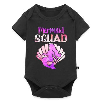 Mermaid Squad Mythical Creature Fin Mermaid - Body à manches courtes Premium Bébé - noir - Devant