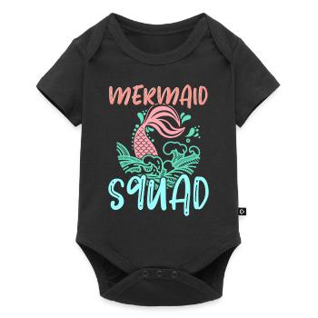Mermaid Squad Mythical Creature Fin Mermaid - Body à manches courtes Premium Bébé - noir - Devant