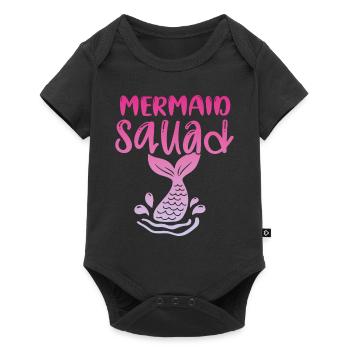 Mermaid Squad Mythical Creature Fin Mermaid - Body à manches courtes Premium Bébé - noir - Devant