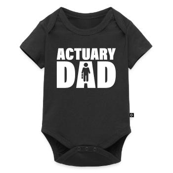 Job - Actuary Dad - Baby Premium short-sleeve bodysuit - black - Front