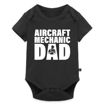 Job - Father of Aircraft Mechanic - Baby Premium short-sleeve bodysuit - black - Front