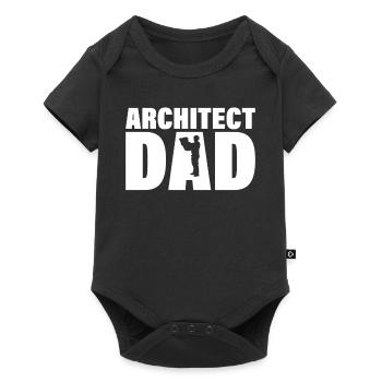 Job - Architekte Vater - Baby Premium short-sleeve bodysuit - black - Front