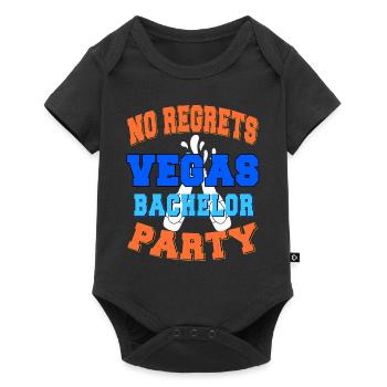 No Regrets Vegas Bachelor Party Vegas Wedding - Baby Premium short-sleeve bodysuit - black - Front