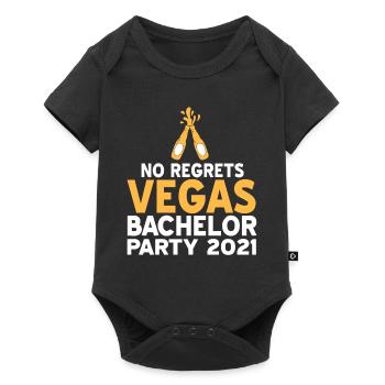 No Regrets Vegas Bachelor Party 2021 Vegas Wedding - Baby Premium short-sleeve bodysuit - black - Front