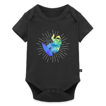 Snowboard Activité de plein air Snowboarder Hiver - Body à manches courtes Premium Bébé - noir - Devant