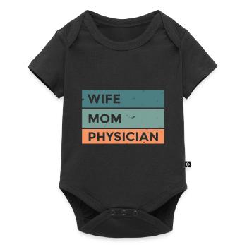 Mrs. Mother Doctor Doctor Surgeon Hospital - Baby Premium short-sleeve bodysuit - black - Front