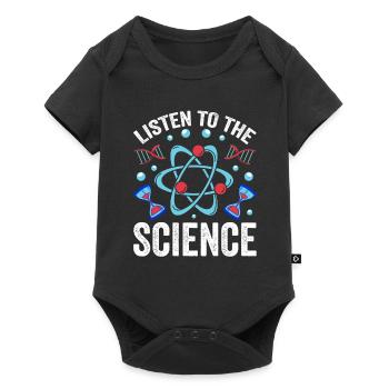 Écoutez Science Scientists Science - Body à manches courtes Premium Bébé - noir - Devant