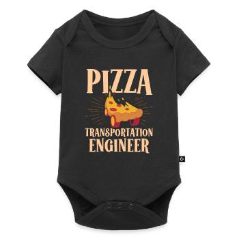 Pizza Transport Engineer Delivery Driver - Baby Premium short-sleeve bodysuit - black - Front