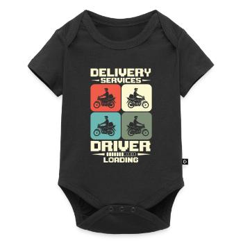 Delivery service driver delivery delivery of - Baby Premium short-sleeve bodysuit - black - Front
