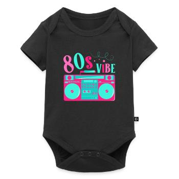 80s Vibe 80s Decade 1980 Vintage 80s Party - Baby Premium short-sleeve bodysuit - black - Front