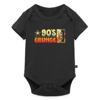 90s Grunge Nineties Decade 1990 Vintage 90s - Baby Premium short-sleeve bodysuit - black - Front