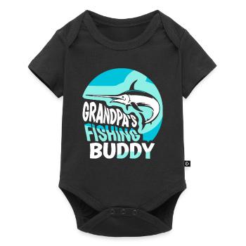 Grandfather's fishing buddy fishing fishing friend fishing - Baby Premium short-sleeve bodysuit - black - Front